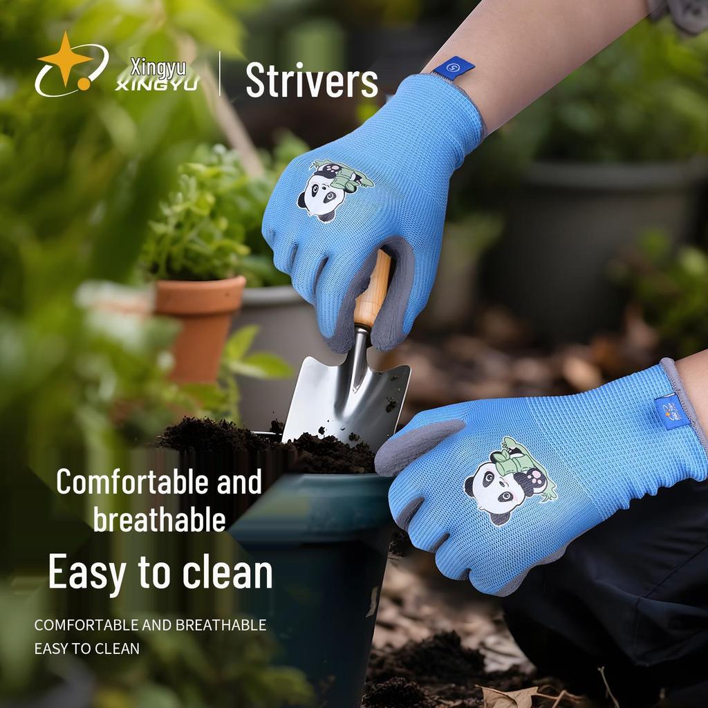 Kids' Non-Slip Protective Latex Gloves for Tide Pooling, Camping, Gardening, Pet Handling, and Anti-Puncture Protection