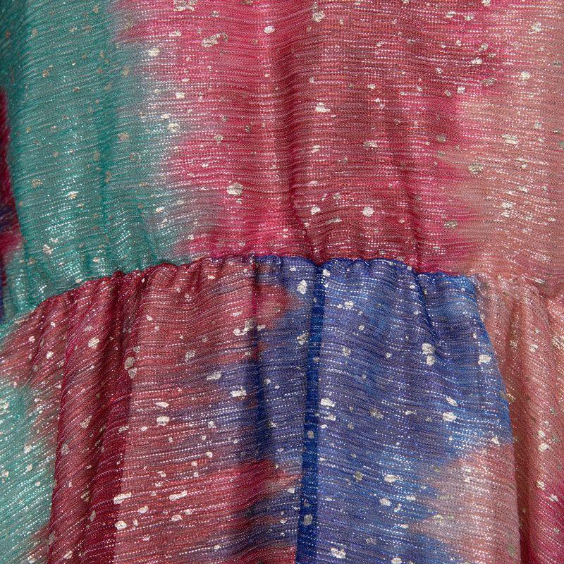 Robe courte coco arc en ciel à paillettes col v Femme HOLLY AND JOEY