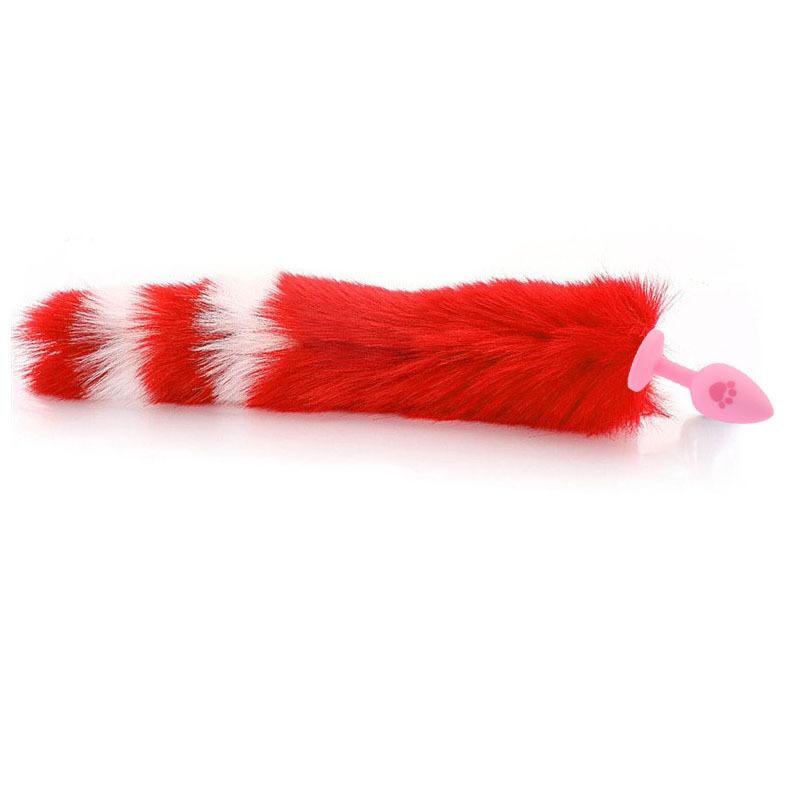 SM Training Cat Scratching Tail Role Play Masturbation Sex Toy Silicone Fox Tail Butt Plug Adult Sex Product