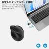 DELUX Ergonomic Wireless 75g Vertical 2400 DPI for Carpal and Hand for and Laptops GX Mouse, 2.4G, Lightweight, Mouse, DPI, Three-Level Adjustment,