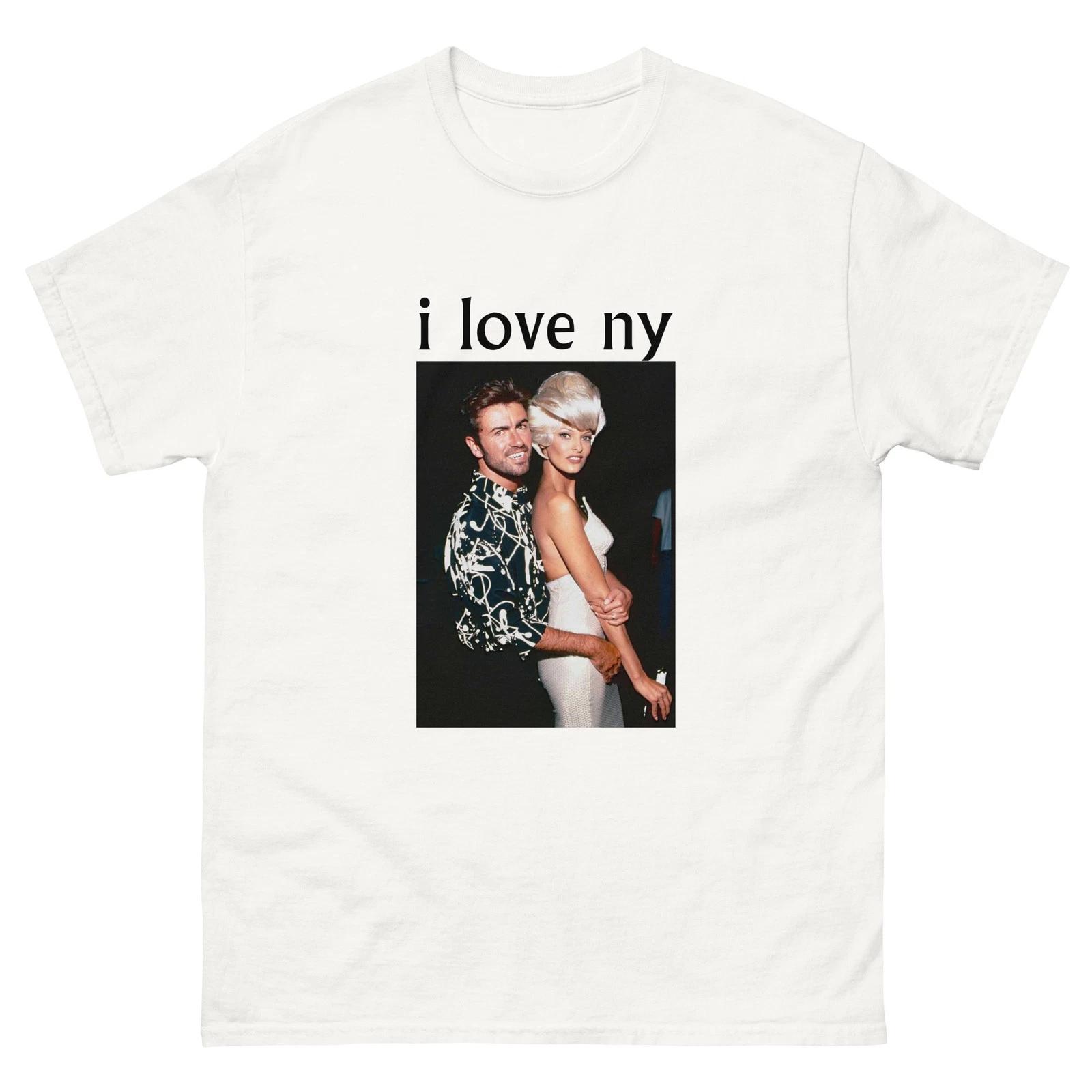 I Love New York NY NYC 1990s 90s Manhattan white tee shirt t-shirt M