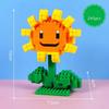 Non-Toxic Plants Vs Zombies Blocks Small Cartoon Mini Building Block Peashooter Sunflower Chomper Assemble Action Model Doll Toy For Kids