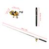 Fishing Rod Reel Combo Kit Set Mini Telescopic Portable Pocket Pen Fishing Rod Pole + Reel Aluminum Alloy Fishing