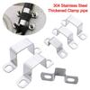M-shaped U-shaped Square Rectangle Ohm Tube Card Saddle Clip Throat Hoop Horseback Hose Clamp  Tube