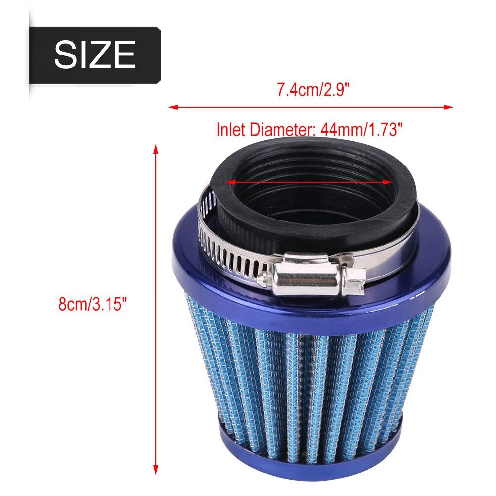 44mm Motorcycle Airs Intake System Filters,High Performance Long Pod Airs Filters,Replacement Motorcycle Air-Filtings
