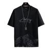 Men's Trendy Summer Ice Silk Two-Piece Set: Casual Short Sleeve T-Shirt and Shorts