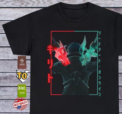 Kirito T-Shirt Kasuto Sword Art Online Tee Anime Kleidung Manga Cosplay Japanisch