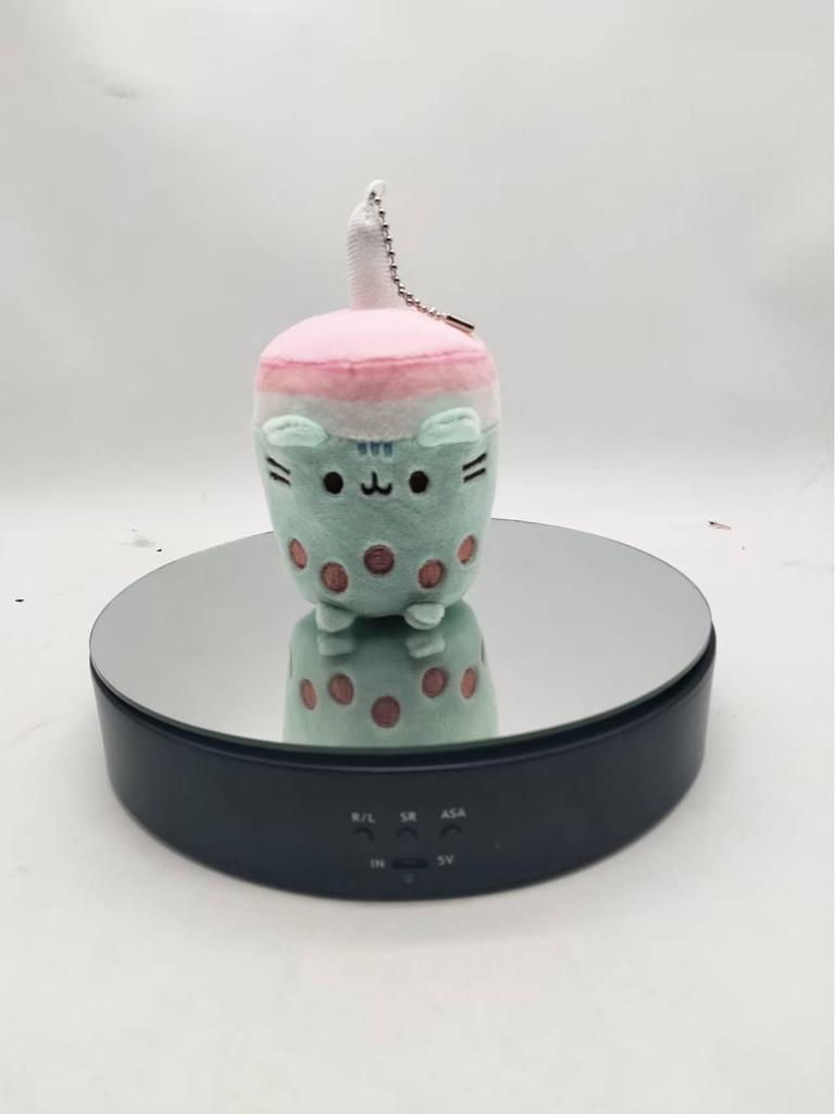 Cross-Border Gray Cat Plush Toy - Donut, Pizza, Hamburger, Sandwich, Cookie Claw Machine Doll