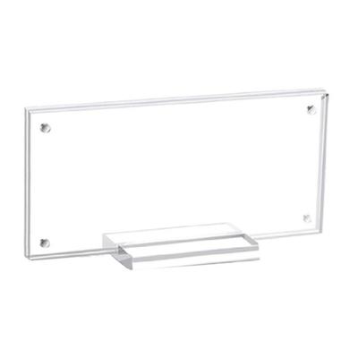 Acrylics Currency Display Frame Bill Holder, 7.28x3.46Inch Clear Paper Money Display Frame Currency Ticket Protector