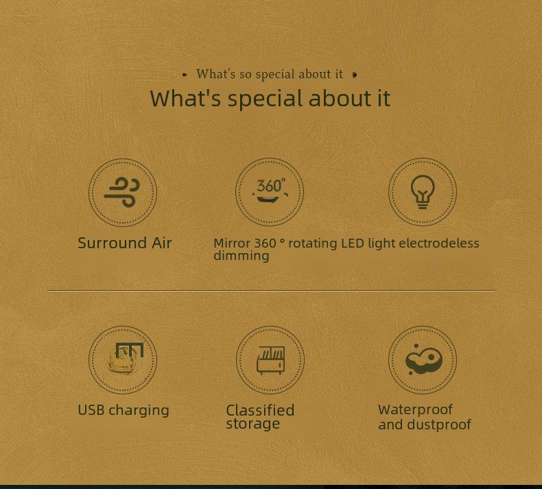 Creative LED Cosmetic Storage Box: Influencer Desktop Organizer with Large Capacity & Dustproof Skincare Holder