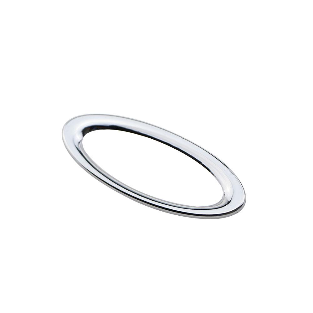 Hochwertige Lenkrad ABS Chrom Zierleiste Abdeckung Logo Ring für Ford Mondeo 2009 2010 2011 2012 2013 2014 2015 Autozubehör