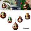 New Cross-border Cartoon Dragon Egg Car Hanging Decoration Festive Home Dcor And Gift Acrylic/organic Glass Material Cartoon Style Various Colors
