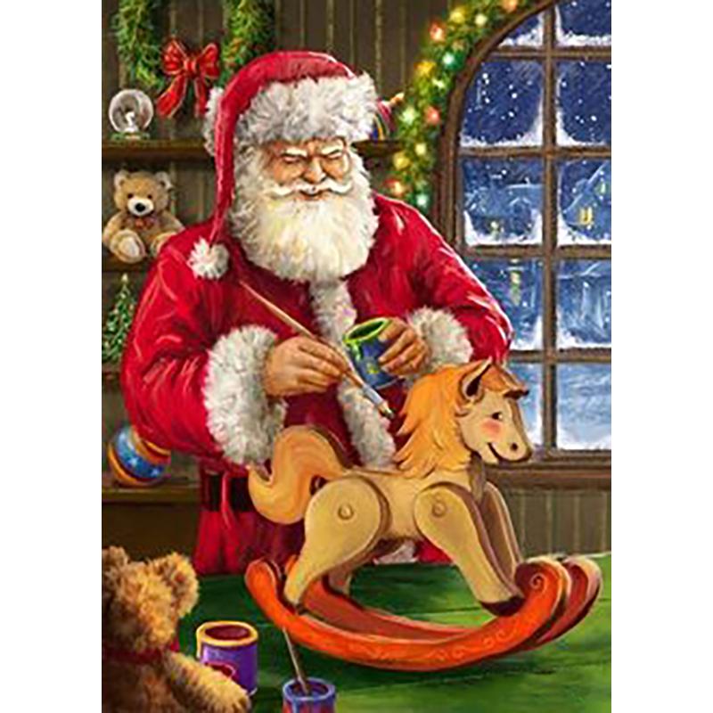 DIY Santa Claus 5D Diamond Painting Full Round Drill Christmas Gift Home Decoration Embroidery Cross Stitch Handcraft Art Kits