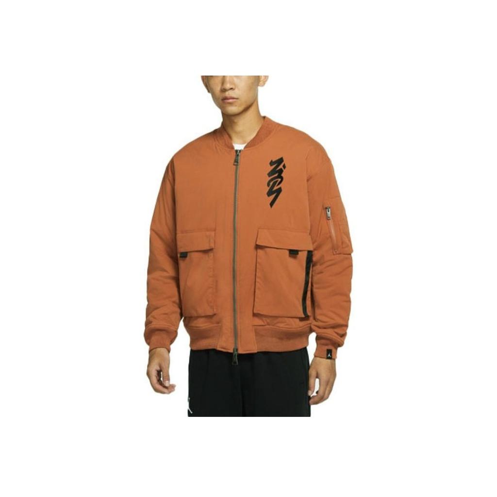 Jordan Embroidered Flight Jacket Men Jackets Dark-Rust DJ5868-246