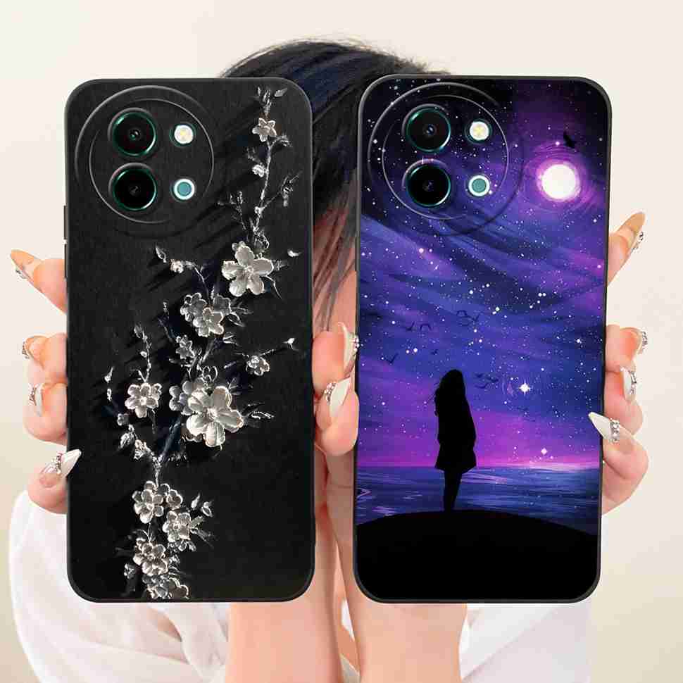 For vivo Y38 5G Case New Colorful Flower Sunset Silicone Back Cover For Vivo y38 Y 38 5G Shockproof Phone Cases Fundas Capa