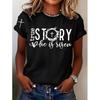 Fashion Women Retro Creative Thorn Cross Flowers Print T Shirt Funny Casual O-neck Short Sleeves T-shirt Summer Female Tee Shirt