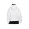 Nike Therma-Fit Loose Hooded Jacket Letter Print Zipper Long Sleeve Coat Women Jackets White FB7672-100