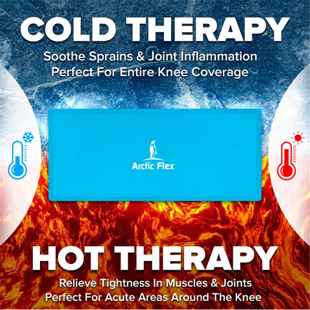 1Pcs Reusable Knee Gel Ice Pack Hot Cold Compression Therapy Knee Ice Pack Wrap for Injuries Pain Relief Knee Surgery Sprain Swelling