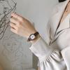 Orologio al Quarzo da Donna Vintage Quadrato Quadrante Lancette Display Ora Regolabile Cinturino in Ecopelle Orologio da Polso da Donna Casual per Uso Quotidiano