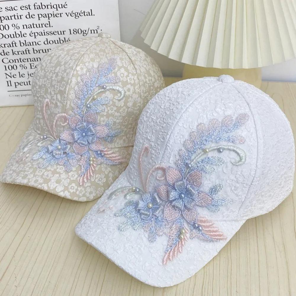 Lace Baseball Cap Mesh Sunscreen Hat Fashion Duck Tongue Hat  Spring and Summer