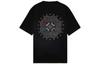 Li Ning T Shirts Unisex Black Crew Neck Moderate Straight Fit AHSS098-1
