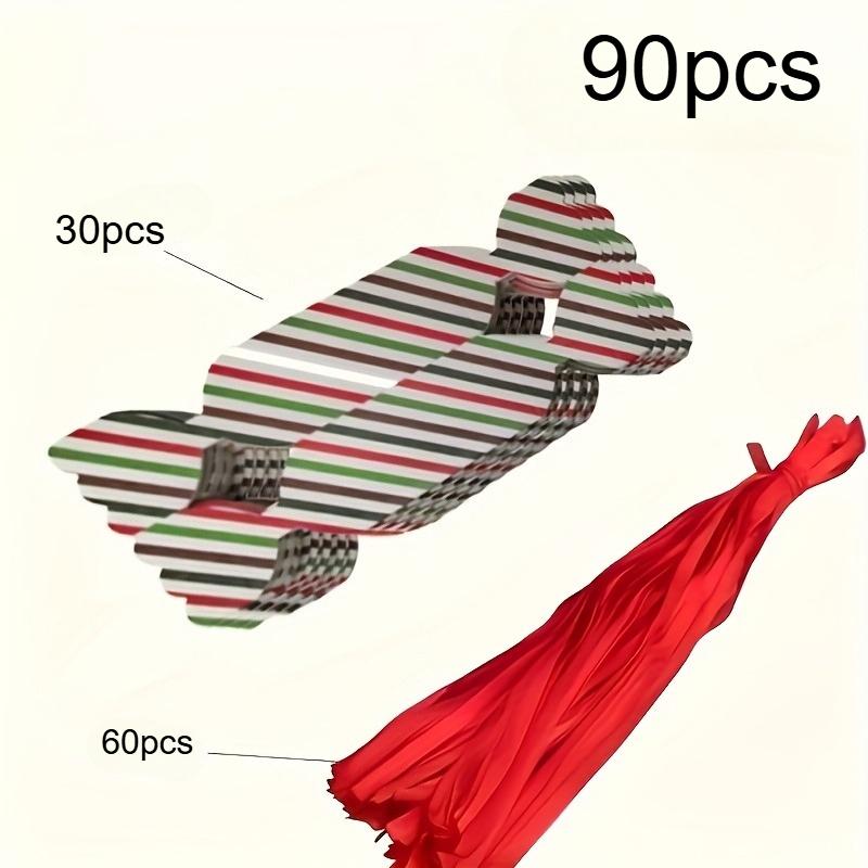 90pcs Party Packaging-elegant Gift Box with Tie, Suitable for Christmas-used for Holiday Decoration, Party Gifts, Gift Packaging