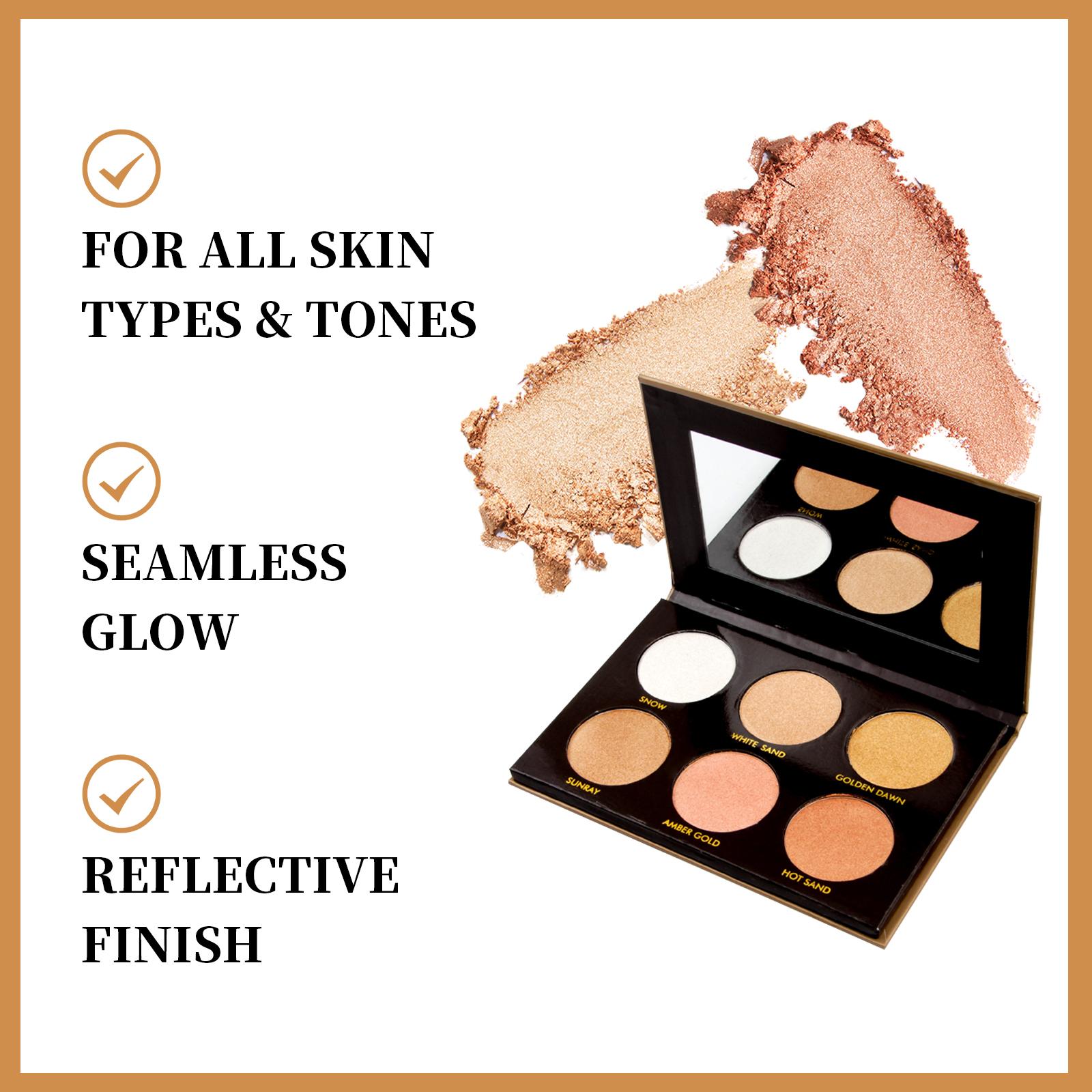 

Miss Rose of 6 Colors Glow Kit Palette Face Стойкий макияж для лица