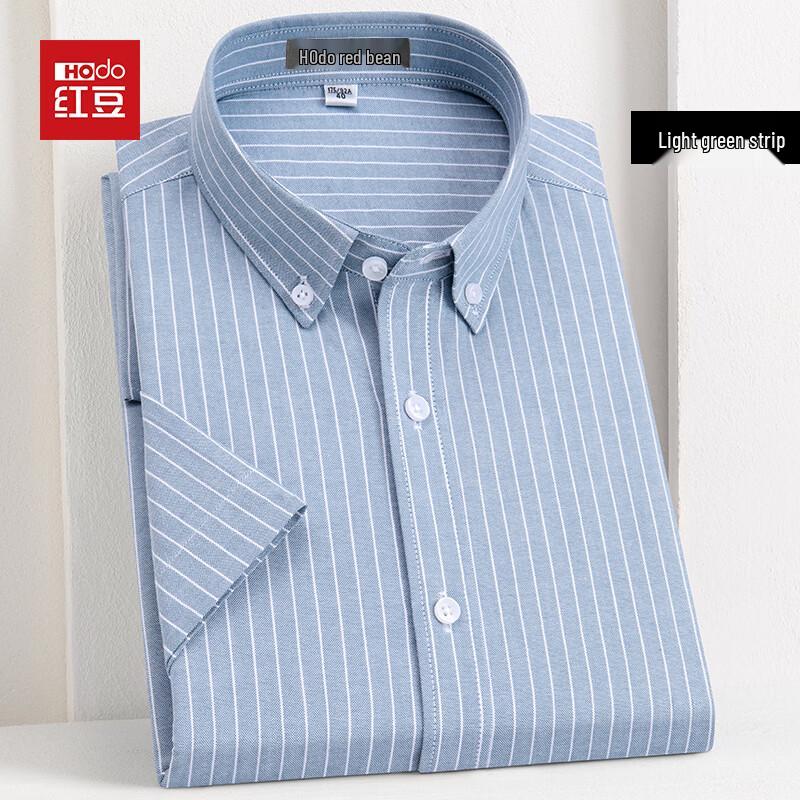 Hodo Men s Pure Cotton Short Sleeve Casual Shirt 45