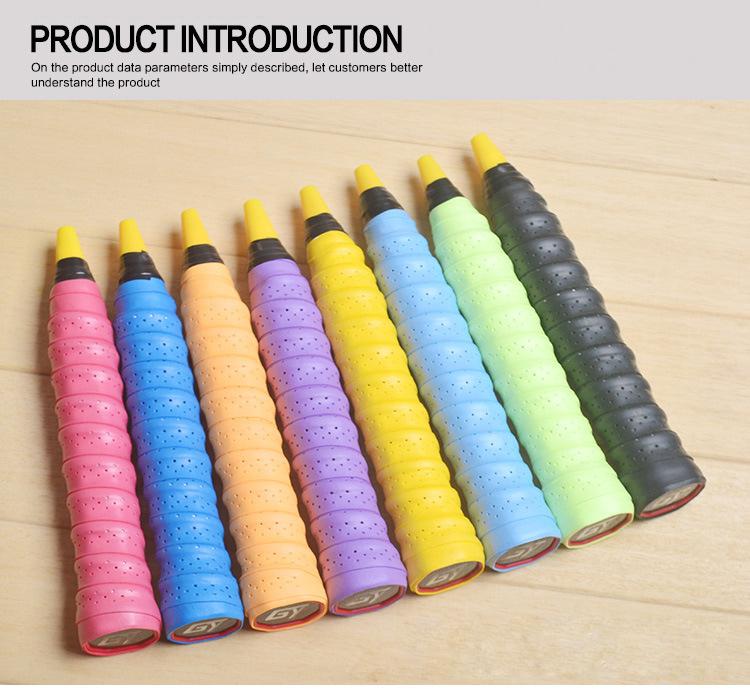 10 buc respirabil 0,75 mm benzi de sudoare pentru racheta de tenis, bandă de prindere anti-alunecare perforată absorbantă, bandă de mâner pentru badminton, suprapuneri