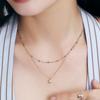 Tirrlirr Black Point Pearl (6Mm) Silver Necklace Tnssvw14118M