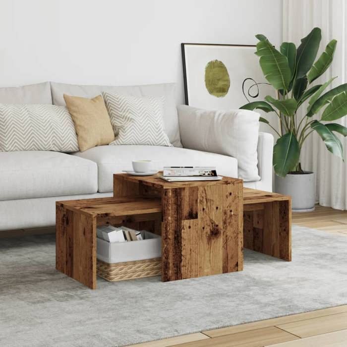 VidaXL Coffee Table Old Wood 100x48x40 Cm Engineered Wood 856054