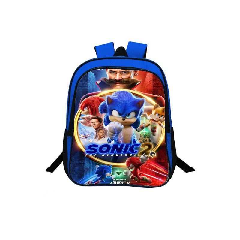 Sonic The Hedgehog 2 Children's Backpack For School Travel Colorful Artwork Unisex Design