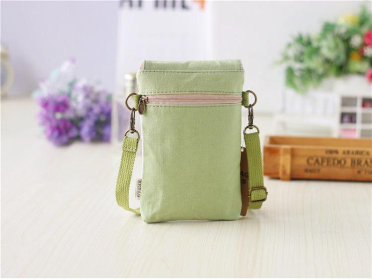 Spring/Summer Fresh Painted Women's Canvas Handbag & Crossbody Phone Bag