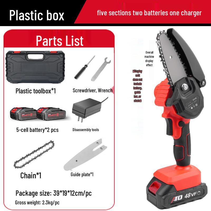 Kalei ATO 4-inch Cordless Mini Electric Chainsaw CN Plug (adapter Included)