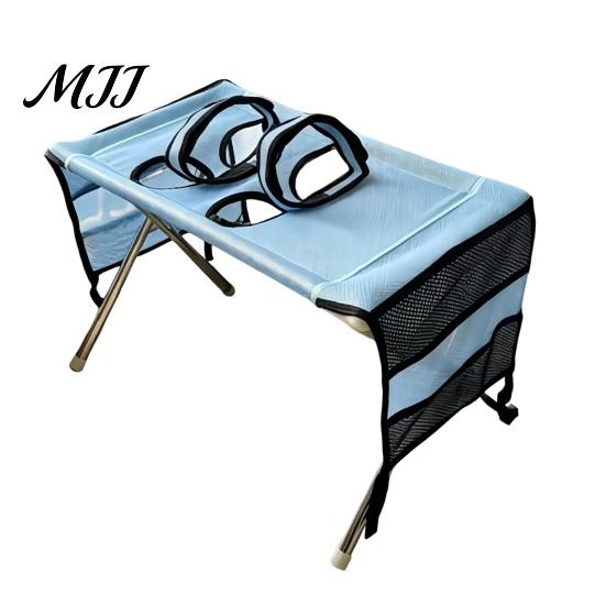 Small Dog Bathing Restraint Pet Grooming Table, Hammock with Foldable Stand, 4-Hole or Nail Trimming Helper 8-Hole, Washing Station for
