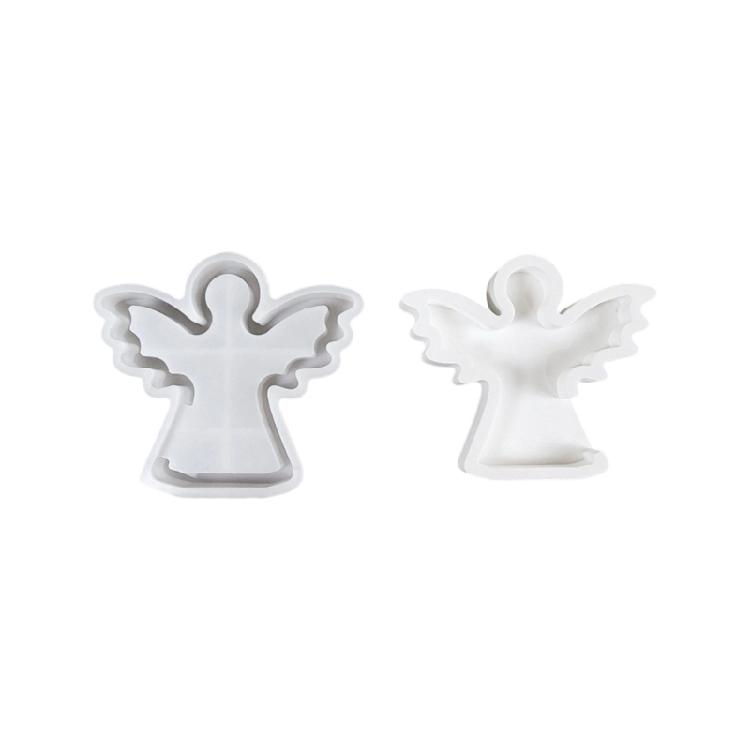 Silicone Mould Epoxy Resin Tool Angel with Heart Star Casting Molds Plasters Molds Craft Supply