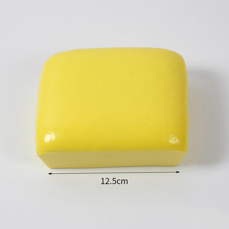 1 Pezzo Pane al Formaggio Squishy Giocattolo Antistress Rimbalzo Lento Spremere Giocattolo Fidget per Ansia ADHD Sollievo Uso Ufficio Casa