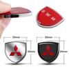 3D Metal Car Fender Emblem Shield Sticker for Mitsubishi ASX Lancer 10 Outlander L200 Xpander Exterior Accessories