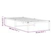 VidaXL Cadre de lit métal noir 90x190 cm 373647