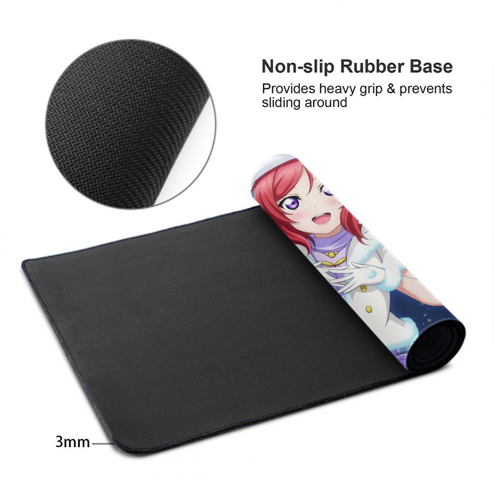 maki nishikino Mouse Pad 500X1000 mm Large Gaming Mousepad Gamer XL Rubber Otaku Keyboard Pad Laptop Desk Mat