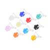 20PCS 10 Colors Silicone Waterproof Swimming Nose Clip Swim Equipment Supplies for Children and Adults