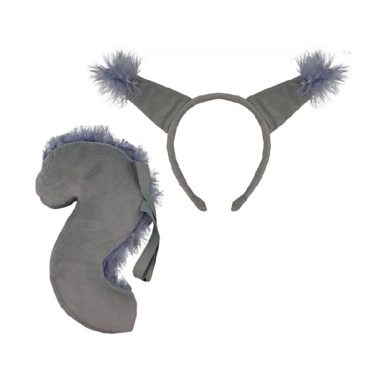 Squirrel Ear Heandband and Squirre Tail for Kid Adult Halloween Cosplay Parties