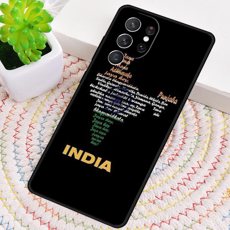 India Indian Flag Silicone Phone Case For Samsung Galaxy Note 10 Pro S26 S25 S24 S23 S22 S21 Plus S25Ultra Capa Cover