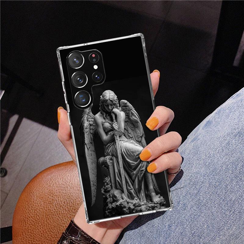 Archangel Michael Phone Case For Samsung Galaxy S24 S25 Edge S26 Ultra S23 S22 S21 Plus S20 FE + Personalized Print Cover Galaxy