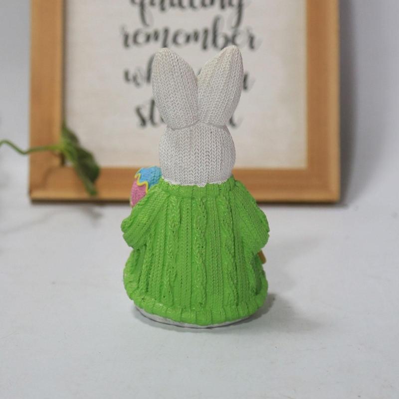 Osterhase Figur Harz Gewebte Kaninchen Skulptur Schlafsaal Party Dekoration