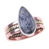 Natural Pietersite Gemstone Handmade 925 Sterling Silver Two Tone Ring S.10 s3b66
