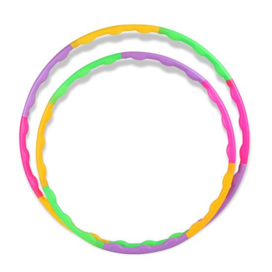 Aro de Hula Fitness de Plástico Colorido Desmontable de 55/65cm Herramienta Deportiva para Niños