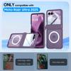 For Motorola Razr Ultra 2025 / Razr Ultra 2026 Magnetic Power,Slim Design,Screen Protector,Hinge Protection,Matte Shockproof Phone Case-Purple