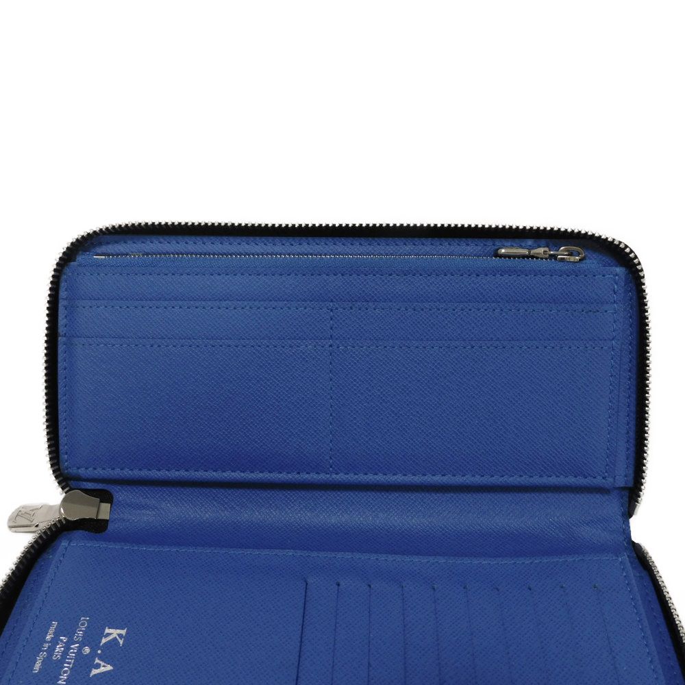 Used 12564 Zippy Wallet Vertical M30070 7940 New Zip Around Black Blue Taiga Noir Men's from Japan AUTHENTIC
