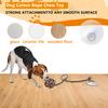 Dog Rope Ball Toy Colorful Rope Knot Dog Ball Chew Toy with Suction Cup Puppy Teething Toy for Dogs Tug-of-War Dental Care